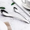 4 pcs conjunto de talheres talheres de aço inoxidável conjunto de talheres de prata brilhante garfo colher ocidental flatware atacado