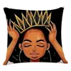 Girl Lady Paint Painting Case Women Home Home Art Decoration Sofa Throw Paly Case Cotton Linen Cushion Cover 45x45cm8636886