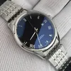 New Drive 424.20.37.20.08.001 Steel Case Silver Dial Blue Roma Miyota 8215 Automatic Mens Watch Stainless Steel Watches Timezonewatch E29a1