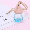 Paar 7 kleur auto parfum fles hanger etherische olie diffuser tas kleding ornamenten luchtverfrisser hanger leeg glas fles parfum