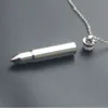 Bullet Pendant Necklace Cremation Jewelry Souvenir Ashes Urnが少量の記念アイテムを保管する323z