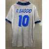 Top Retro 2006 Totti Pirlo Soccer Jerseys 1994 Zola R Baggio Maglia 2000 1986 1990 Maldini Buffon Italia Blue Blue Football Camicia
