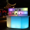 16 colori che cambiano telecomando ricaricabile PE LED illuminato tavolini da cocktail bar bancone di BAR