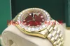 Factory Leverancier President Day-Date 118238 228238 228348 Heren 18KT Diamant Dial Bezel Automatic Beweging Horloges Red Mens Horloges