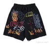 Hommes Designer Pantalons d'été Tour Graffiti Sports Shorts Casual Mode Pantalons de course Fitness High Street Wear224a