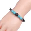 New Hematite 8MM Natural Black Lava Stone bead Bracelet DIY Aromatherapy Essential Oil Diffuser Bracelet For Women