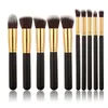 10Pcs Professional Women Cosmetic Brushes Set Powder Eyeshadow Foundation Face Blushes New Makeup Beauty Kits Tools MV99