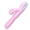 G Spot Dildo Vibrator Silikon Sexleksaker för kvinnor Uppvärmning Skalbar Tunga Licking Wand Clitoris Massager Shaki Vuxen Sexaffär Cy200520