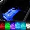 4pcs / set Car Styling RGB Lights 36LEDS 72LEDS Strip Light Atmosfera decorativa Atmosfera Auto Auto Accessori interni con telecomando