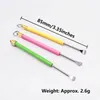 Metalen earpick roestvrijstalen lepel voor wasolieolie gereedschap gereedschap snuff snuffelen snuffel fles schep schep zilver sniffer schop roken accessoires