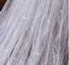 Superbe voile de mariée long voile de mariage avec peigne Tulle doux avec paillettes scintillantes accessoires de mariage fantaisie