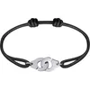 Francia Pour Femme Gioielli in argento sterling 925 Bracciale con manette per donna Uomo Bracciale in corda Bracciale in argento 925 Menottes Bijoux189P