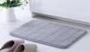 Nieuwe textiel 40 * 60 cm bad mat badkamer tapijt water absorptie tapijt Shaggy geheugenschuim badkamer mat keuken vloer pH1
