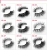 3D Vison Mink Cílios Vison Faux Cílios Macio Natural Grosso Cílios Postiços Artesanais Multilayer Eye Lash Extensão Beleza Ferramentas GGA2471