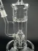 12.6 tum glas vatten bongs vattenpipa inline perfekta filter dab riggrör 14mm fog