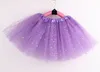 Kızlar Tutu Etekler Çocuk Giysileri Yıldız Glitter Bale Fantezi Pettiskirt Pullu Sahne Giyim Kostüm Yaz Tül Prenses Mini Elbise D5803