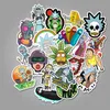 50 pcs Mixed Car Sticker Ricky Cartoon For Laptop Skateboard Pad Bicycle Motorcycle PS4 Phone Luggage Pvc guitar Decal refrigerato2045635