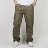 30-44 Plus Size High Quality Men's Cargo Pants Casual Mens Pant Multi Pocket Military Tactical Long Full Length Trousers T190906