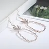 Bohemian Geometrische Rosegold Ananas Tropfen Ohrring Pericing Baumeln Ohrringe Für Frauen Mode Schmuck Zubehör