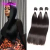 Cheveux humains malaisiens 3 paquets soyeux droite 100% Extensions de cheveux vierges non transformés vison malaisien tisse des trames de cheveux