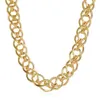 All'ingrosso-designer di lusso esagerato geometrico grande catena di metallo dorato breve collana girocollo per donna stile punk