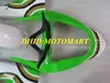 KAWASAKI NINJA için enjeksiyon kalıp Fairing kiti ZX 6R 600CC 03 04 ZX6R 636 2003 2004 ABS Beyaz yeşil kaporta seti ZX50