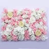 40×60cmの造花の壁の装飾道路鉛の花の偽のハナジャーの牡丹バラの花の花輪の花輪