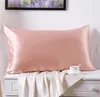 1pc 100 Nature Mulberry шелковая наволочка на заказ наволочки Silk Satin Pillowcase для здорового стандарта Queen King Multicolor4491138