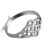 الكلاسيكية خمر النساء حلقة سلتيك كارتر عقدة الفولاذ المقاوم للصدأ خاتم الذكرى وهدية من خاتم فضة الحبيب الولايات المتحدة الحجم 5-12