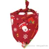 Christmas Cat Hundebandana Lätzchen Schal-Kragen-Haustier-Halstuch-Schal Wasserdicht Speichel-Tuch für Medium Large Hunde Accessoires