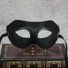 Parti Maskesi Masquerade Mardi Gras Kutlama Maske Cosplay Caz Prens Yarım Yüz Plastik Oyma DH0107 24 Renkler Maske