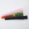 Silicone Downstem 14F 18M Air Cut 14mm Female 18mm Male Smoking Dropdown Glass Bongs Glass Water High Quality Dab Rig 431