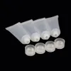 50 pcs/lot 10g Tubes de dentifrice crème en plastique transparent vide échantillon cosmétique Mini petits contenants d'emballage bouteilles ST04