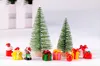 Julekorationer 2st Artificial Mini Size Tree House Decoration figur Miniature Fairy Garden Ornament DIST DIY Accessories1