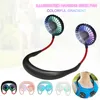 Foldable Neckband Mini Neck Fan USB Cooling LED Neck Fan Camping Tourism Gift Kids Summer Cooler Cartoon Accessories CCA11785-A 10pcs