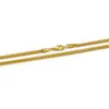 Fashion-Chain Halsband Män Rapper Trendiga Golden Kedjor 18K Real Gold Plated Link Chain Smycken Gratis frakt