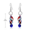 Murano Glas Anhänger Halskette Tropfen Ohrringe Modeschmuck Set für Frauen Party Geburtstag Geschenk Kostüm Dekor Ethno-Stil