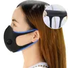 Eisseidenmaske mit Atemventil, waschbare Gesichtsmaske, wiederverwendbare Anti-Staub-Schutzmasken, schwarze Recycling-Ventilmaske, Mundbedeckung GGA3303-11