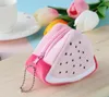 50pcs 2019 Fruit Wallet Gift Plush Coin Purse Women Female Bag Change Purse Moneybag Small Coin Purse For Girls