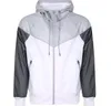 Livraison gratuite automne mince Windrunner hommes femmes vêtements de sport de haute qualité tissu imperméable hommes veste de sport mode sweat à capuche zippé S-2XL