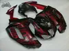 Passen Sie chinesische Verkleidungssätze für Kawasaki Ninja 2007 2008 ZX6R 07 08 ZX-6R ZX 636 rote Flammen-Motorrad-ABS-Kunststoff-Verkleidungs-Bodykit an