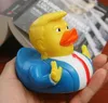 Duck Bath Toy Pvc Trump Ducks Dusch Floating US President Doll Duschar Vattenleksaker Novelty Kids Gifts Partihandel WLL1004