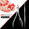 2 Stuks Roestvrij Nail Cuticle Schaar Ingroeiende Teennagel Cleaner Vinger En Teen Nagelknipper Nipper Manicure Pedicure Tool