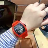 Top Brand Fashion Mens Watches 40 mm Dial Strap de caoutchouc Luxury Man Quartz Watch For Men039 Valentine Gift Reloj de Lujo Waterpro1248248