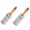 Alto-falante de alta qualidade Nakamichi 24K ouro plugues banana conector 500 pçs/lote