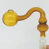 Burnik oleju Pyrex z Calabash Bubbler wygięte rury 14 mm 18 mm Samica samca dla bongów wodnych Pipe 4078110
