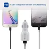 携帯電話の車の充電器のデュアルUSB QC3.0 Fast Charge Adapter Smart Charger 12V 3.1a iPhoneのAndroid Samsungスマートフォン