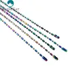 5x/lot More Choice More Style Rainbow Color Stainless Steel Chain Necklace Link Jewelry Making