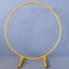 Wedding Arch Metal Circle Achtergrond Smeedijzeren plank Decoratieve rekwisieten Diy Ronde Party Achtergrond Plank Flower Stand frame4903645