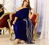 Abiti da sera blu royal formali Perline caftano dubai abiti da festa Abito da ballo arabo taglie forti